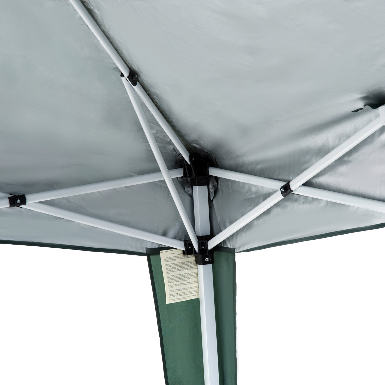 Folding Pavilion 2.4x2.4m Gazebo Foldable Tent with UV Protection, Party Tent incl. Carry Bag for Garden, Balcony, Steel Green
