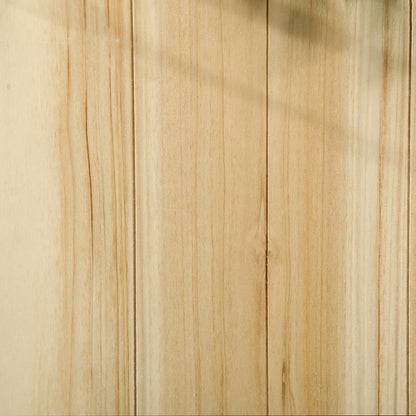 Outdoor Vertical Space-Saving Fir Wood Planter with Drainage Hole and Inner Lining, 86x30x50 cm, Wood Color