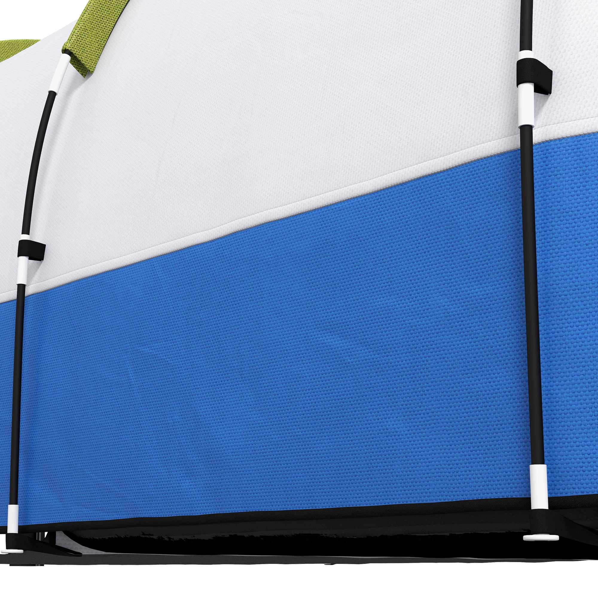 Camping Tent, Tunnel Tent for 3 People, with Light Hook, Vestibule, 2 Rooms, Windproof Family Tent with Carrying Bag, 2000mm Water-Resistant Pop-Up Tent for Camping, Garden, Green