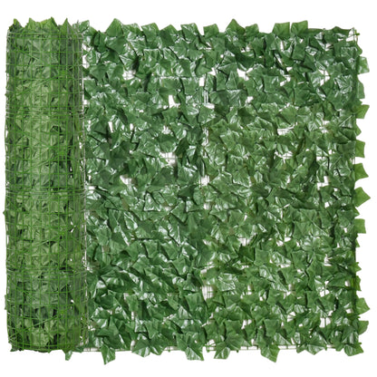 Artificial Hedge Privacy Screen, UV Protected Privacy Screen, Green Balcony Privacy Screen, Fence Privacy Screen with Leaves, Hedge Fence, Wall Artificial 300 x 100 cm for Garden Wedding