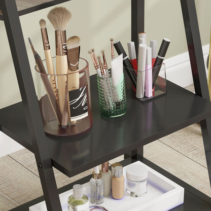 Full-Length Mirror, 42 x 155 cm Floor Mirror with Shelf, Standing Mirror with Wheels, Freestanding Mirror for Bedroom, Living Room, Black