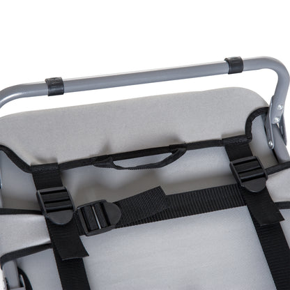 Outdoor Dog Cot, Foldable Elevated Pet Bed for Small Dogs, Cooling Pet Cot with Steel Frame, Pet Bed for Outdoor Camping, 59 x 46 x 15 cm, Gray