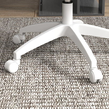 Office Chair, Ergonomic Desk Chair, Height Adjustable Computer Chair without Armrest, Swivel Chair for Study Room, Velvet, Pink