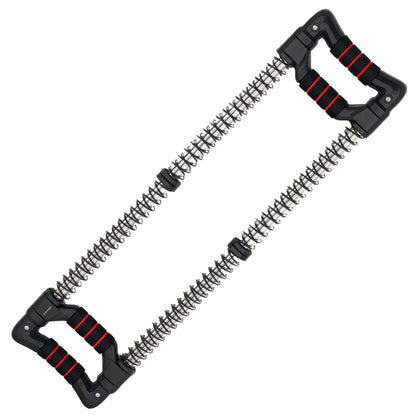 SPORTNOW Chest Expander Muscle Developer Adjustable Chest Expander with Adjustable Resistance 10-50 kg for Home Office Travel Black