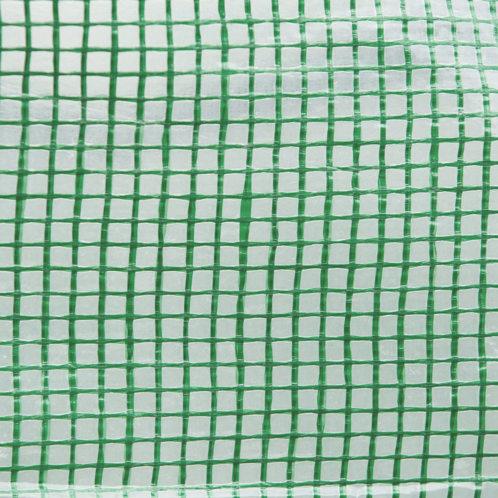 Outdoor Greenhouse 2x3x2 m Tunnel Greenhouse with 4 Mesh Windows and Zipper Door Anti-UV Garden Greenhouse for Patio Garden Terrace Green