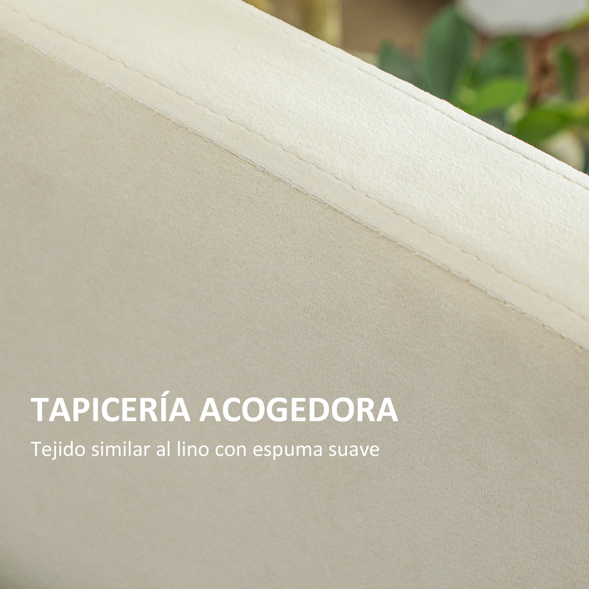 2-in-1 Daybed with Metal Base, Soft Upholstery, and Removable Lower Bed with Wheels for 90x190 cm Mattresses Beige