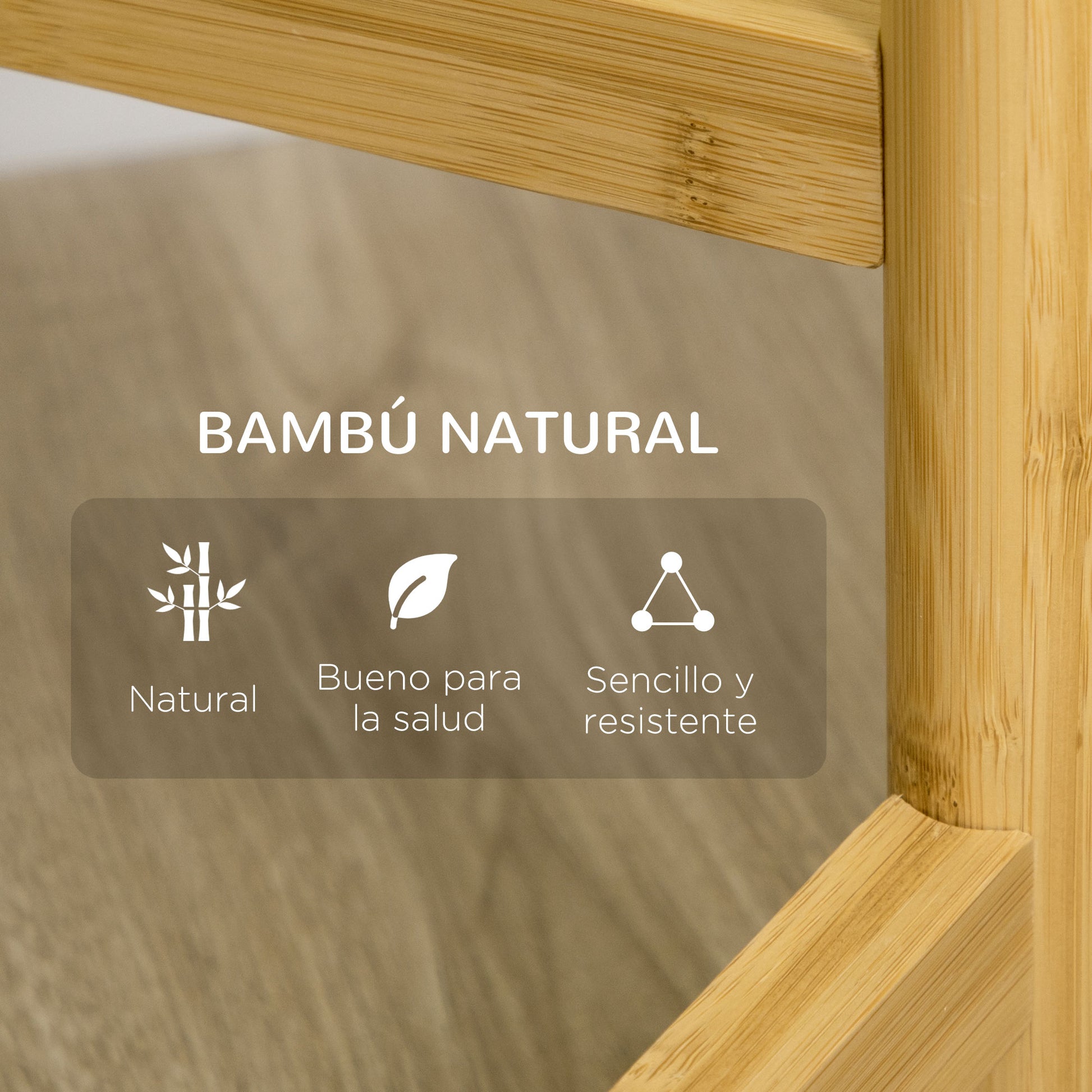 Bamboo Plant Stand Flower Stand with 4 Round Shelves Load 20 kg for Indoor and Outdoor Ø28x80 cm Natural and White