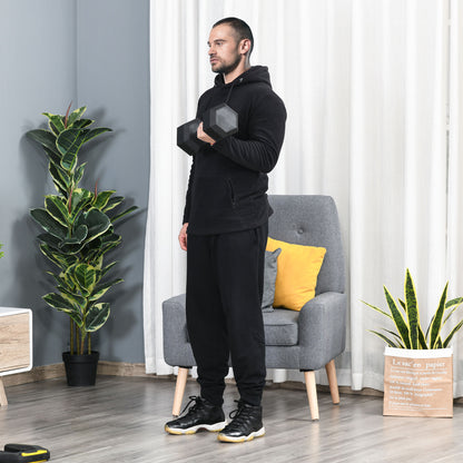 Dumbbells with knurled grip, Cast Iron Dumbbell, 1 x 15kg, Dumbbells for Men and Women, Dumbbell for Home, Gym, Strength Training