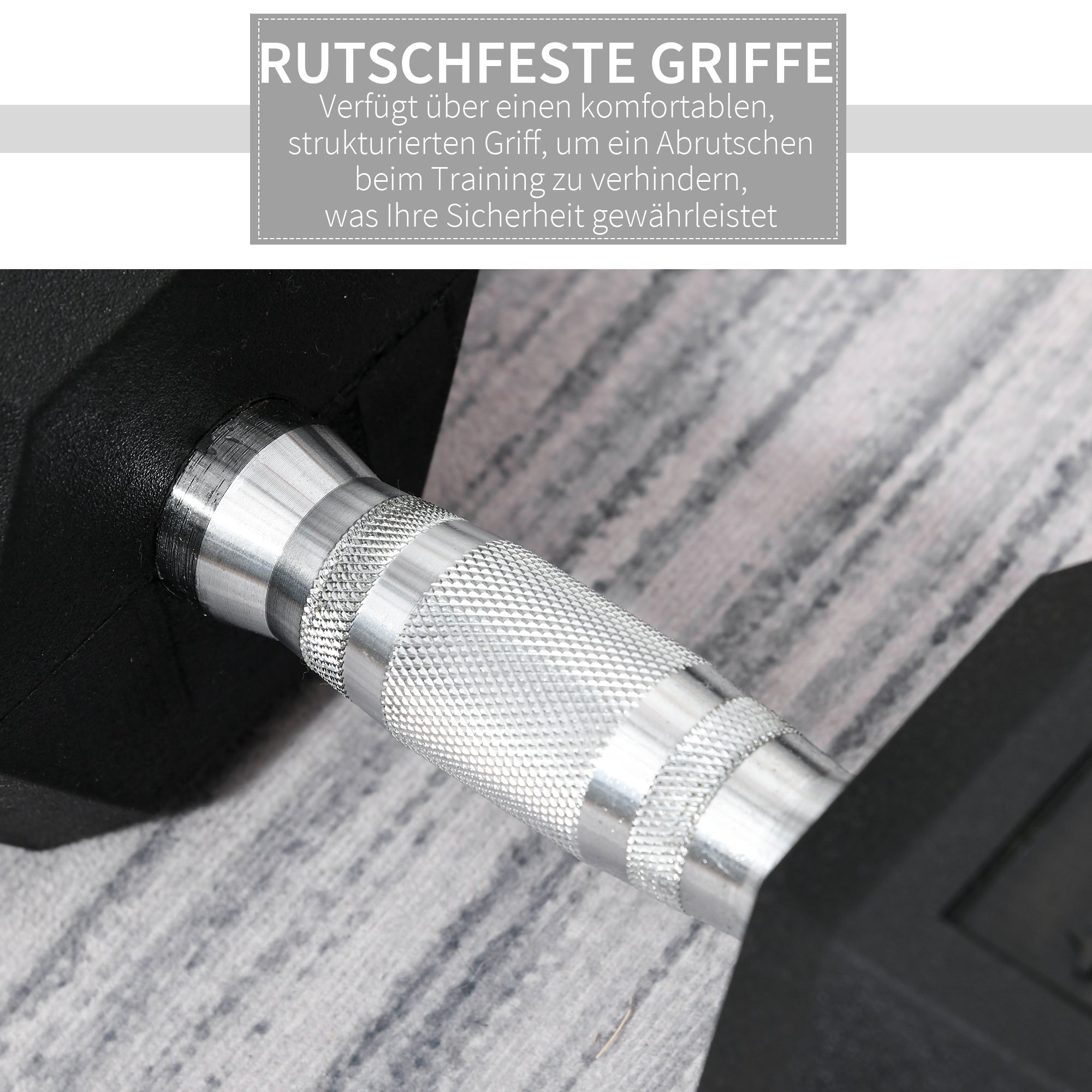 Dumbbells with knurled grip, Cast Iron Dumbbell, 1 x 15kg, Dumbbells for Men and Women, Dumbbell for Home, Gym, Strength Training