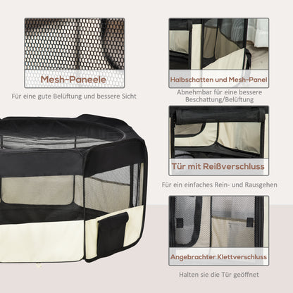 Puppy Playpen Pet Exercise Pen Playpen Puppy Fence Puppy Playpen Dog Playpen 600D Oxford Ø120 x H58 cm