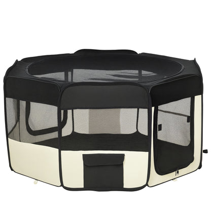 Puppy Playpen Pet Exercise Pen Playpen Puppy Fence Puppy Playpen Dog Playpen 600D Oxford Ø120 x H58 cm