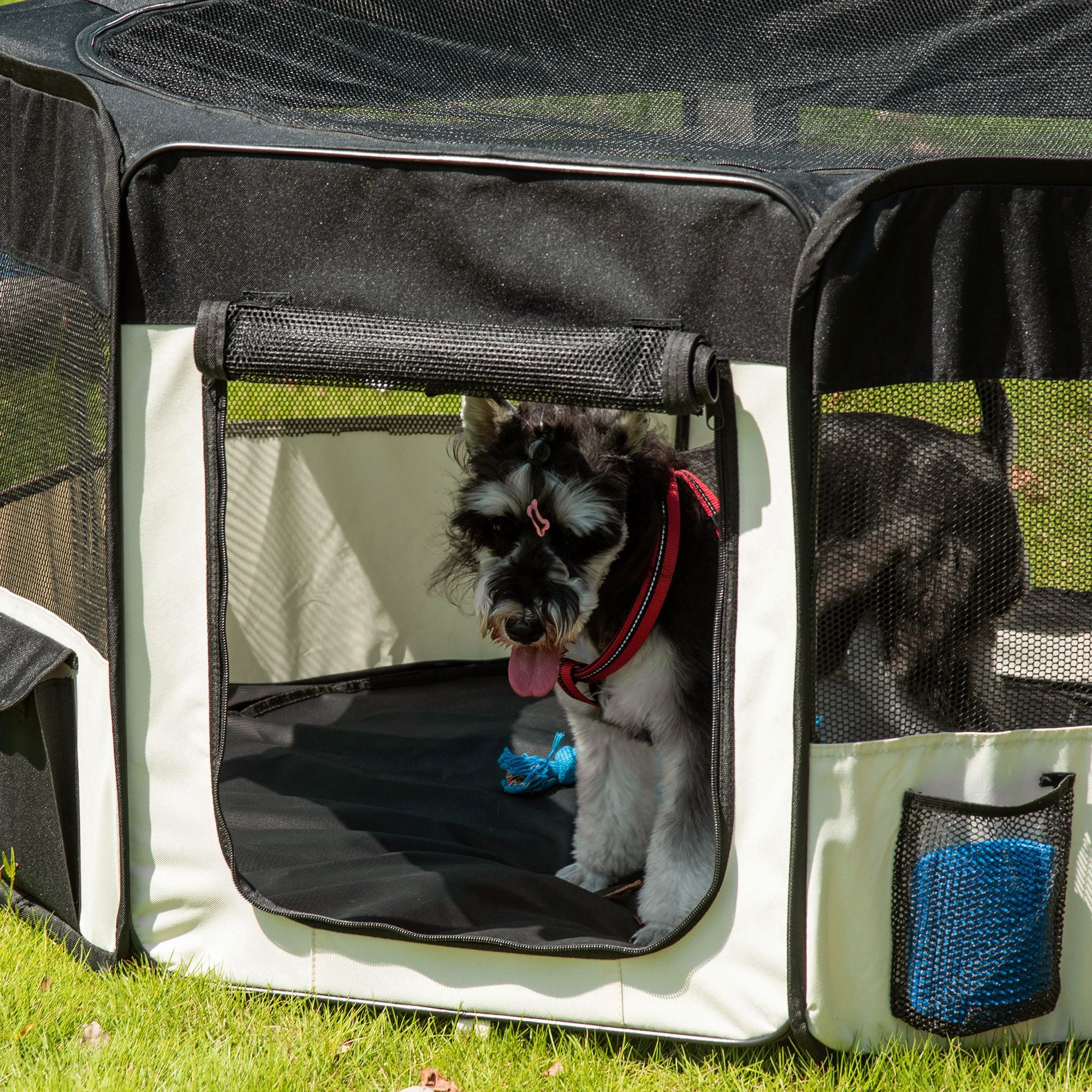 Puppy Playpen Pet Exercise Pen Playpen Puppy Fence Puppy Playpen Dog Playpen 600D Oxford Ø120 x H58 cm