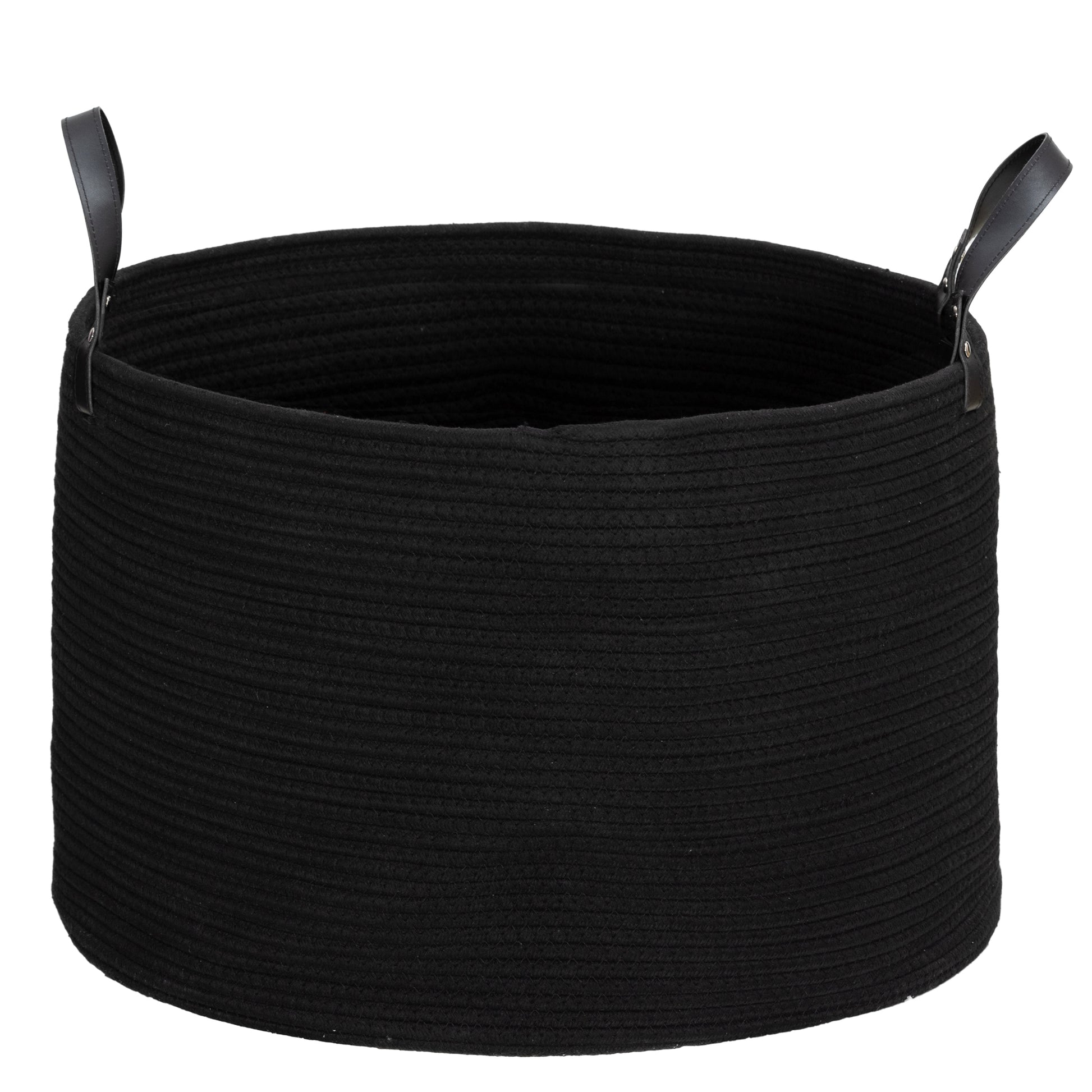 Laundry Basket 88L Foldable Laundry Collector with Handle, Laundry Box for Bathroom, 56 x 56 x 35.5 cm, Black