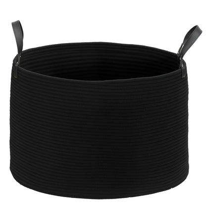 Laundry Basket 88L Foldable Laundry Collector with Handle, Laundry Box for Bathroom, 56 x 56 x 35.5 cm, Black