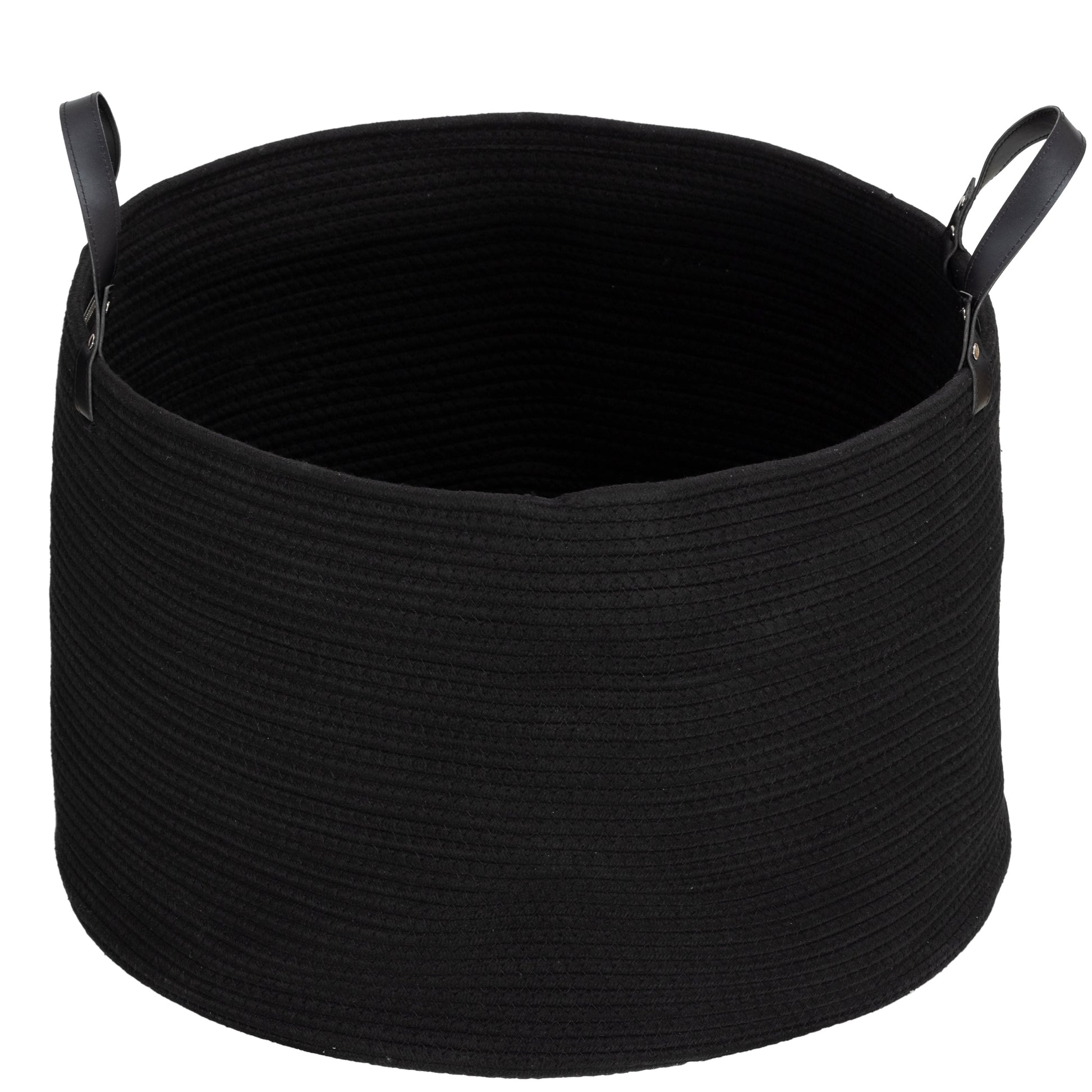 Laundry Basket 88L Foldable Laundry Collector with Handle, Laundry Box for Bathroom, 56 x 56 x 35.5 cm, Black