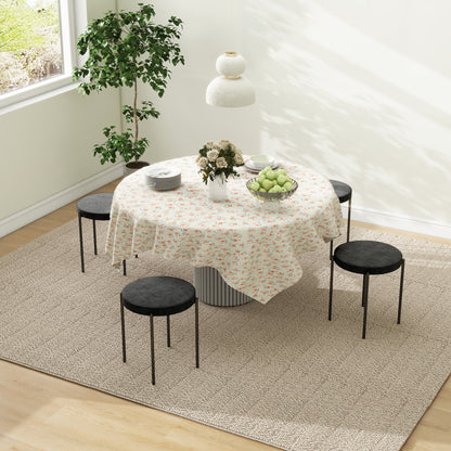 Set of 4 Stackable Dining Chairs Kitchen Chairs with Padded Seat, Velvet-like Fabric Dining Stools Velvet for Kitchen Dining Room Metal Black 41.5 x 41.5 x 46 cm