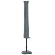 Umbrella Cover Umbrella Protective Cover, Weatherproof, Fixing Strap, Zipper, Oxford Polyester, Gray, 178 x 25/35 cm