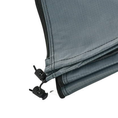 Umbrella Cover Umbrella Protective Cover, Weatherproof, Fixing Strap, Zipper, Oxford Polyester, Gray, 178 x 25/35 cm
