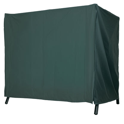 Hollywood Swing Cover 3 Seater, Water-Resistant Winterproof Protective Cover for Garden Swing, UV-Resistant Tarpaulin, Tear-Resistant 600D Oxford Fabric, 205x124x164cm Dark Green