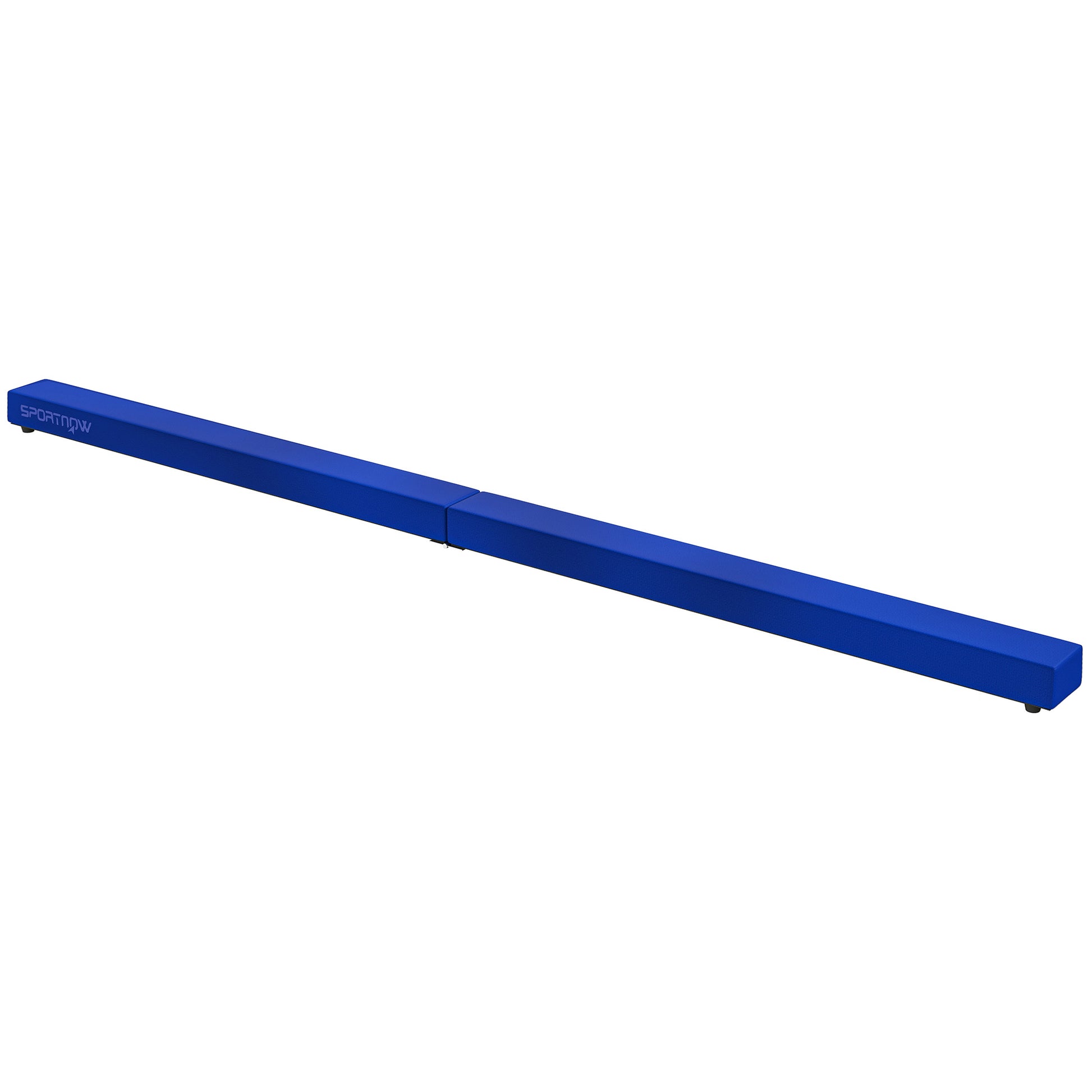 SPORTNOW Foldable Gymnastics Beam 210 cm in Velvet, Balance Beam with Non-Slip Base, Gymnastics Training Equipment for Kids and Adults, Blue