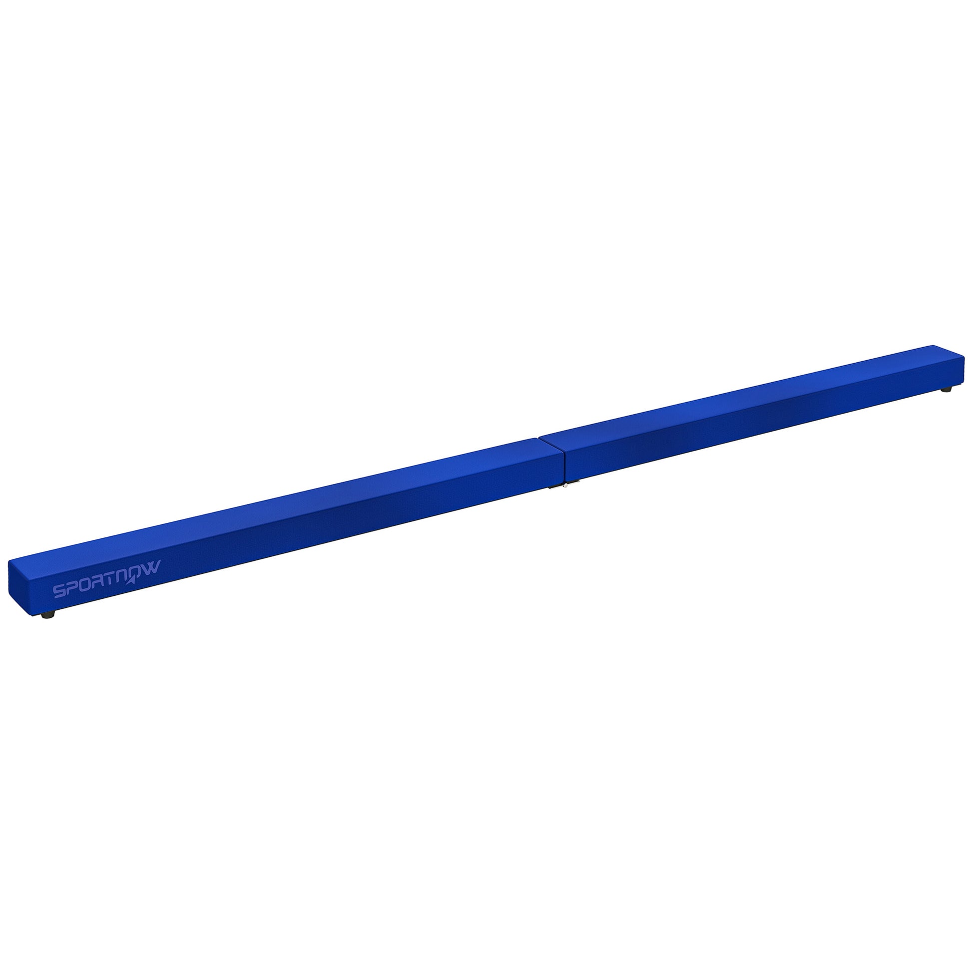 SPORTNOW Foldable Gymnastics Beam 210 cm in Velvet, Balance Beam with Non-Slip Base, Gymnastics Training Equipment for Kids and Adults, Blue