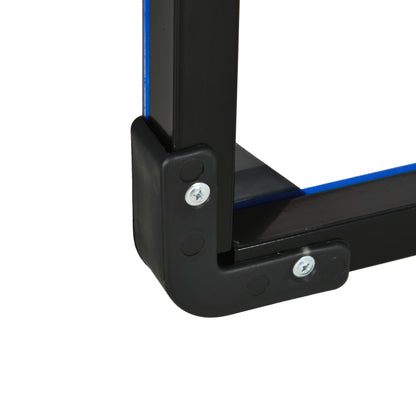 SPORTNOW Basketball Hoop with Backboard, Outdoor Basketball Board with Ø45 cm Steel Rim and Net, Wall Mounted, Basketball Board for Kids Teenagers Adults, Blue