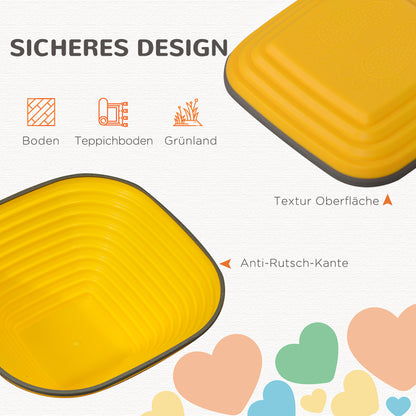 River Stones, 6-Piece Balancing Stones in Square Shape, Stackable & Non-Slip Stack Stones up to 80 kg Load Capacity, Stepping Stones for 3-8 Years, Indoors Outdoors Colorful