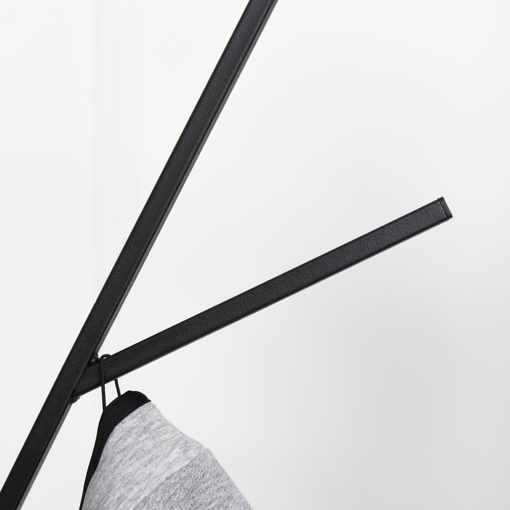 Coat Rack, Coat Stand with 8 Hooks, Coat Rack with Shelf, Standing Wardrobe for Clothes, Hats, Bags, Metal, Brown, 45 x 45 x 180 cm