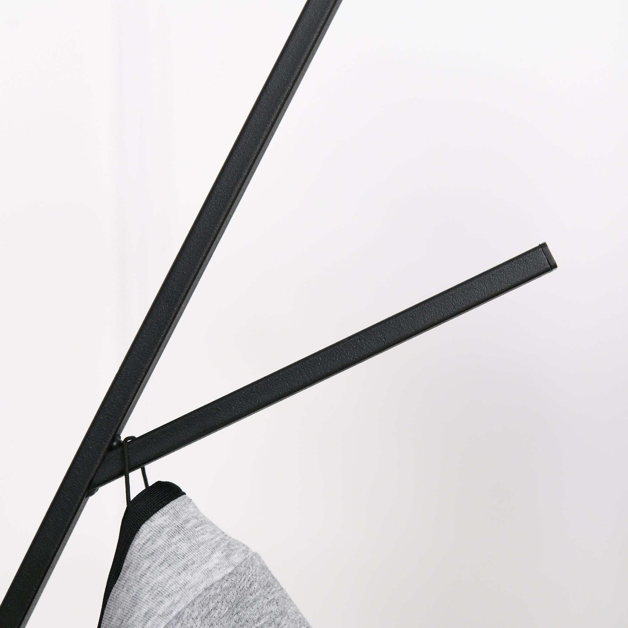 Coat Rack, Coat Stand with 8 Hooks, Coat Rack with Shelf, Standing Wardrobe for Clothes, Hats, Bags, Metal, Brown, 45 x 45 x 180 cm