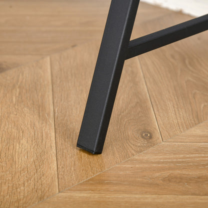 Desk, Computer Desk with Shelf and Cable Management, Modern Desk with Metal Frame for Study, Bedroom, Home Office, 84 x 45 x 85 cm, Black