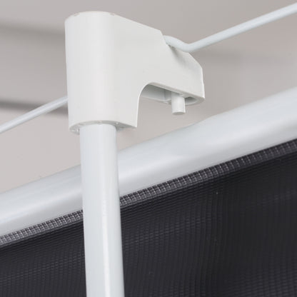 Manual Projector Screen with Stand 100 Inches Portable Projection Screen 4:3 Format for Indoor and Outdoor Home Cinema Patio 203x152 cm White