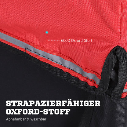 Folding Bike Trailer Cargo Trailer with Coupling, Transport Cart up to 40 kg Load Capacity, Transport Trailer Trailer for Bicycle Handcart 140 x 88 x 60 cm