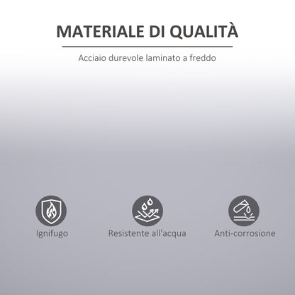 Cabinet Mobile Adjustable Shelf Secure Lock for Home Office Garage Steel 80x40x92.5cm Gray