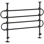 Adjustable Car Divider for Dogs Width and Height 87-135 x 60-105 cm Universal Steel Protection Grille for Car Trunk Luggage Black