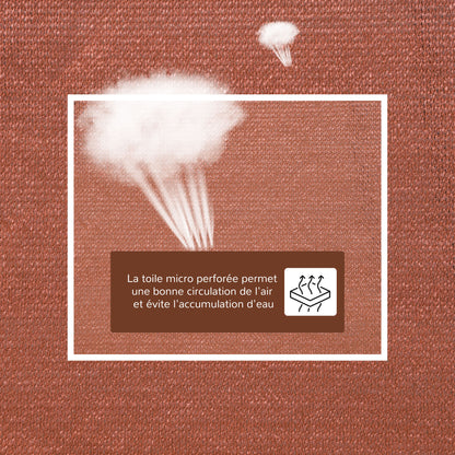 Rectangular Shade Sail 3 x 4 m High-Density Polyethylene UV Protection With Storage Bag - Red