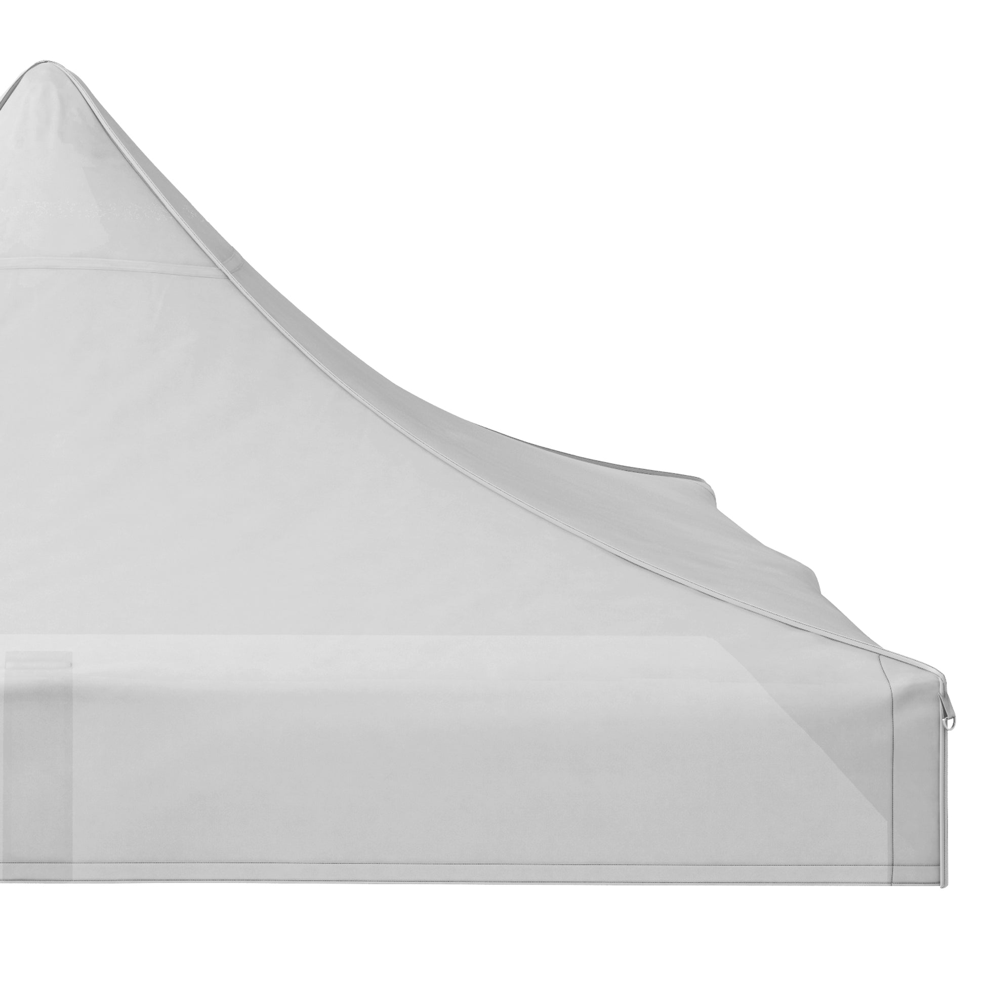 Celebration Canopy Roof 3x3 m Replacement Roof for Foldable Gazebo with Waterproof and Anti-UV Pointed Oxford Fabric Roof in White