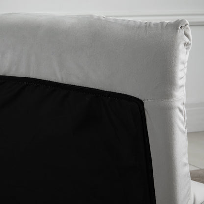 Floor Chair 3-in-1 Foldable Floor Seat with Backrest 13 Adjustable Positions Folding Recliner Seat Cushion Gray Metal Foam 55 x 71 x 53.5 cm