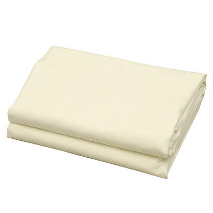 Rectangle Shade Sail 4x6m Sun Shade Sail for Terrace Garden Camping UV Protection Polyester Cream Color