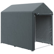 Garage Tent for 2 Bikes, Waterproof Tent Garage with Anti-Dust Bike Cover, Equipment Tent, Foil Equipment House Bike Garage for Outdoor Terrace, 120x179x165cm, Dark Gray