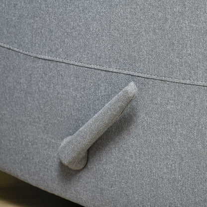 Manual Recliner TV Armchair with Reclining Function, Linen Look, TV Armchair with Side Handle, Footrest, up to 150 kg Load Capacity, for Living Room, Light Grey