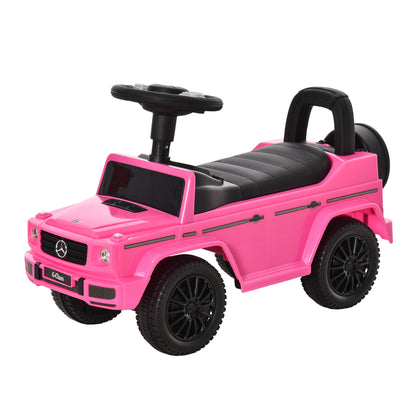 Mercedes Benz Licensed Children's Ride-On Truck Push Vehicle 12-36 Months Trunk Horn Lights Pink