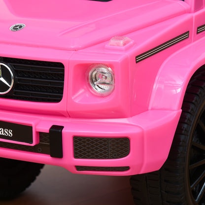 Mercedes Benz Licensed Children's Ride-On Truck Push Vehicle 12-36 Months Trunk Horn Lights Pink