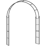 Garden Arch for Climbing Plants, Metal Garden Arch for Decorations and Events, 157x40x223cm, Black