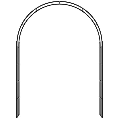 Garden Arch for Climbing Plants, Metal Garden Arch for Decorations and Events, 157x40x223cm, Black