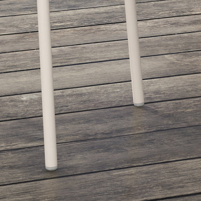 Garden Chair 4-Piece Set Weatherproof Plastic Garden Chairs with Armrests Backrest Terrace Chair Up to 120 kg Load Capacity Outdoor Furniture for backyard, garden, balcony Gray