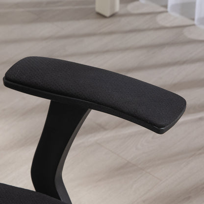 Gaming Chair Gamer Ergonomic Office Chair with Adjustable Backrest Height Adjustable Breathable Fabric Black