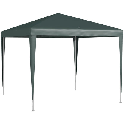 Gazebo 2.7x2.7m Rectangular Water-Resistant Stable Winterproof Gazebo Party Tent Garden Tent Garden Gazebo Marquee for Camping Garden, Dark Green