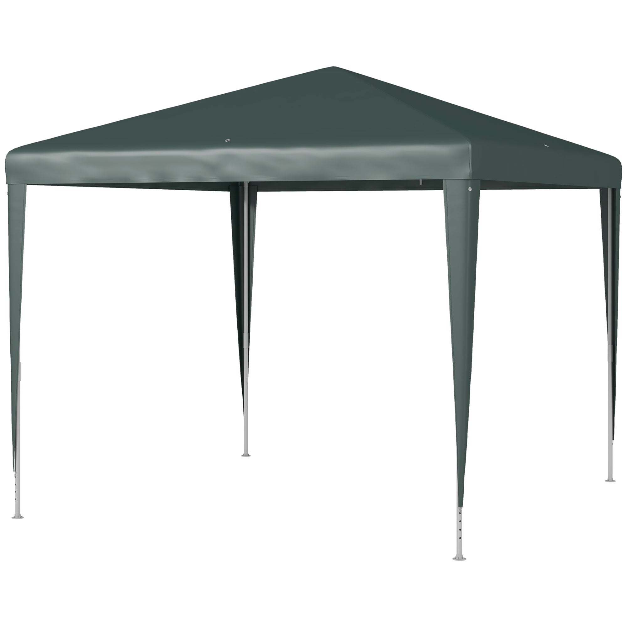 Gazebo 2.7x2.7m Rectangular Water-Resistant Stable Winterproof Gazebo Party Tent Garden Tent Garden Gazebo Marquee for Camping Garden, Dark Green