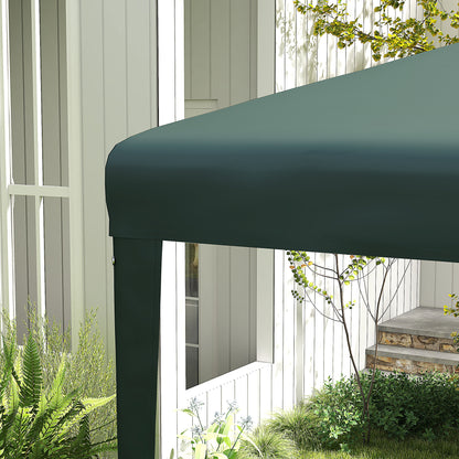 Gazebo 2.7x2.7m Rectangular Water-Resistant Stable Winterproof Gazebo Party Tent Garden Tent Garden Gazebo Marquee for Camping Garden, Dark Green