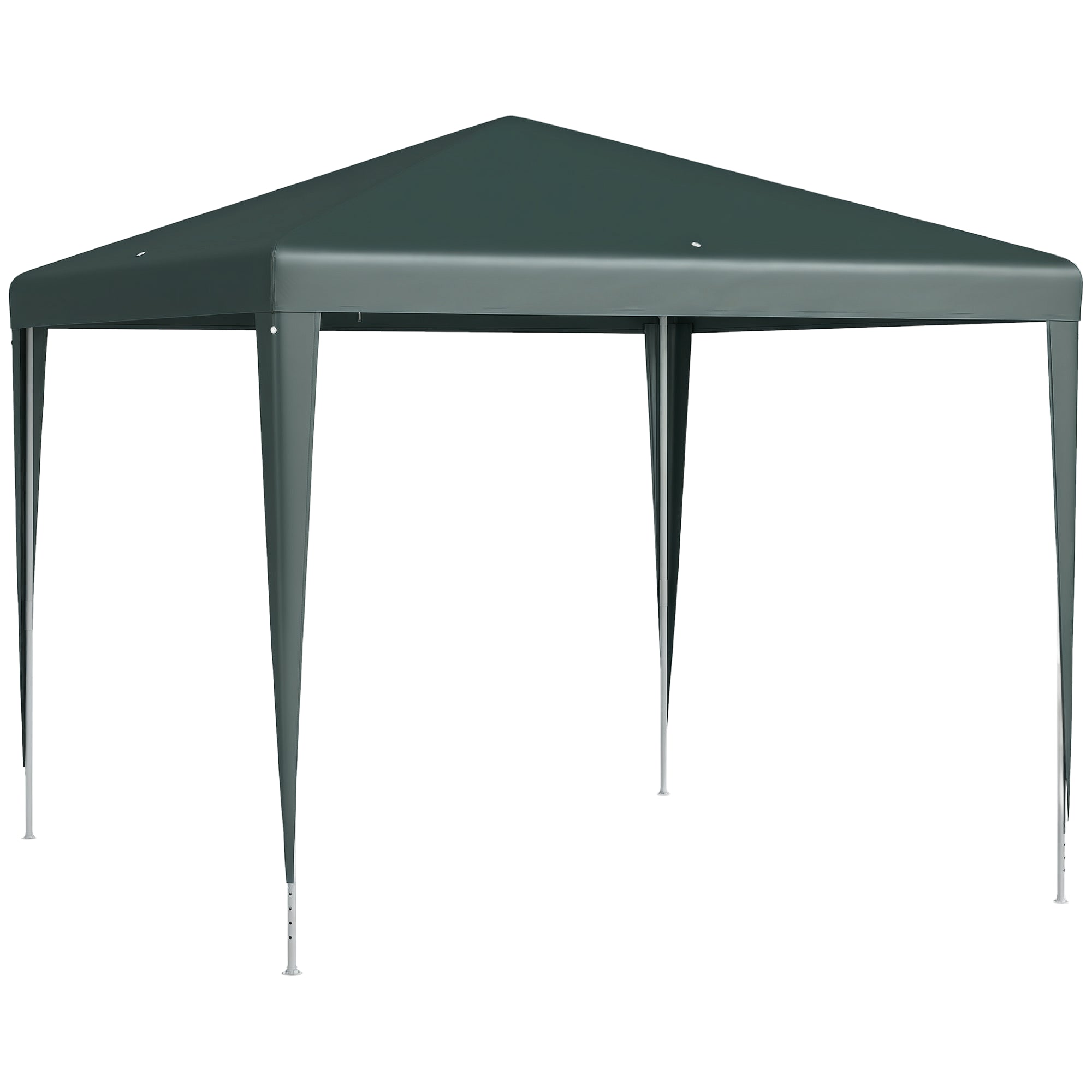 Gazebo 2.7x2.7m Rectangular Water-Resistant Stable Winterproof Gazebo Party Tent Garden Tent Garden Gazebo Marquee for Camping Garden, Dark Green